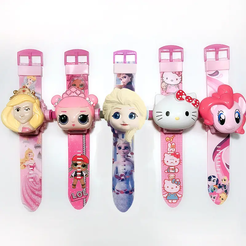 Kids Cartoon 24 Projection Watch Flip Toy Watch - Image 43