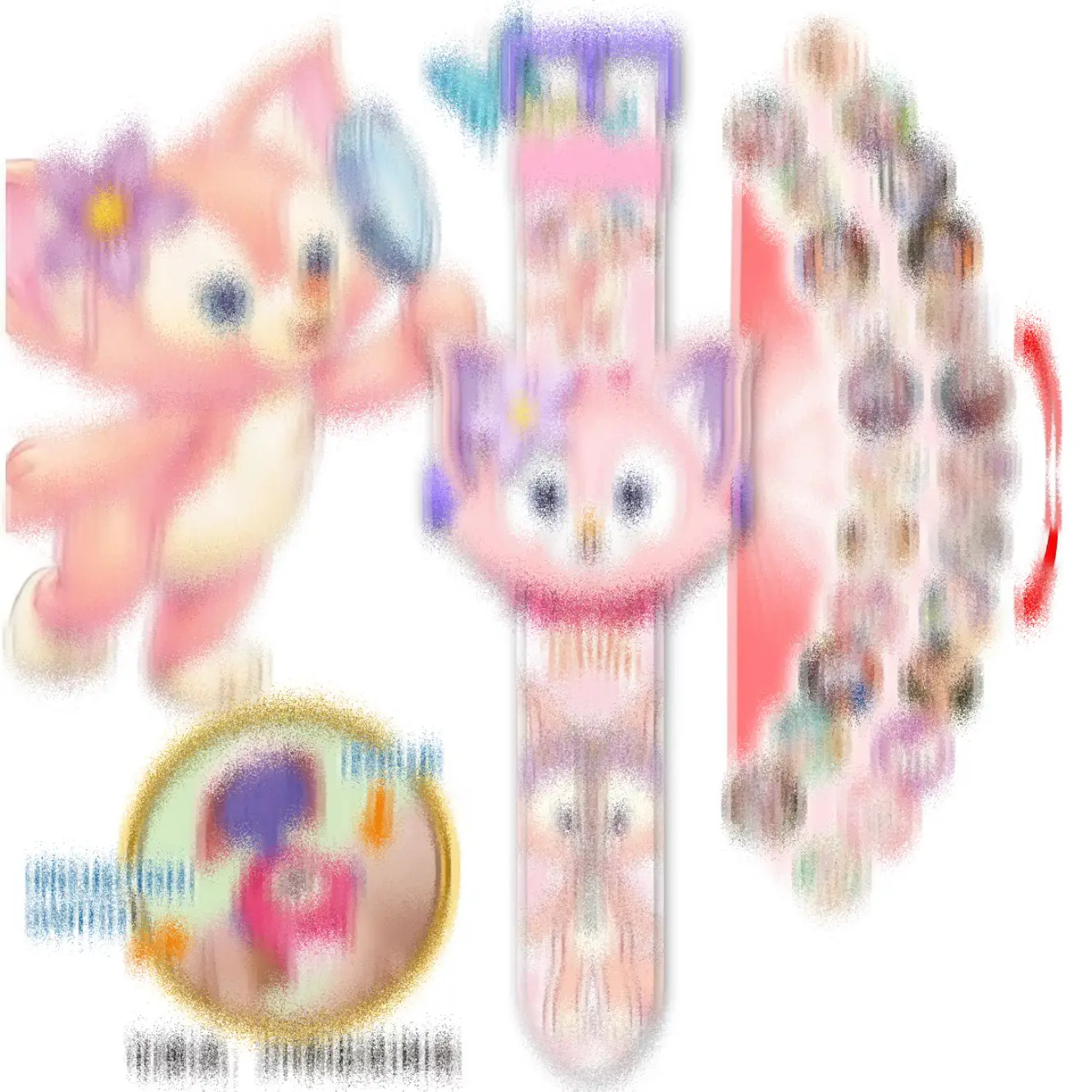 Kids Cartoon 24 Projection Watch Flip Toy Watch - Image 3