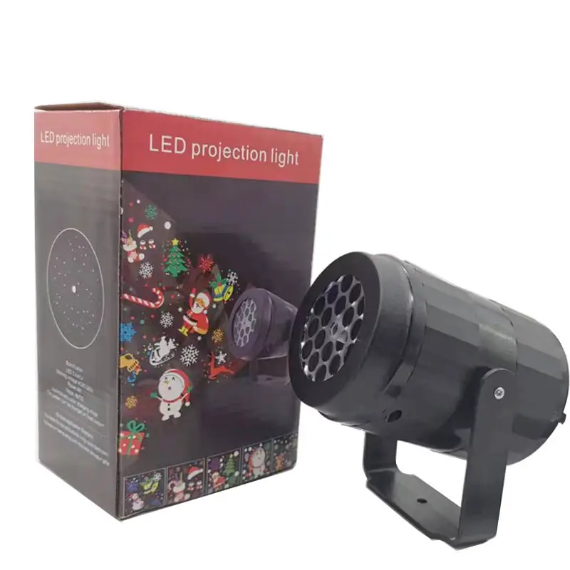 Cross-Border Christmas Projection Lamp with Colorful Rotating Patterns - Image 6