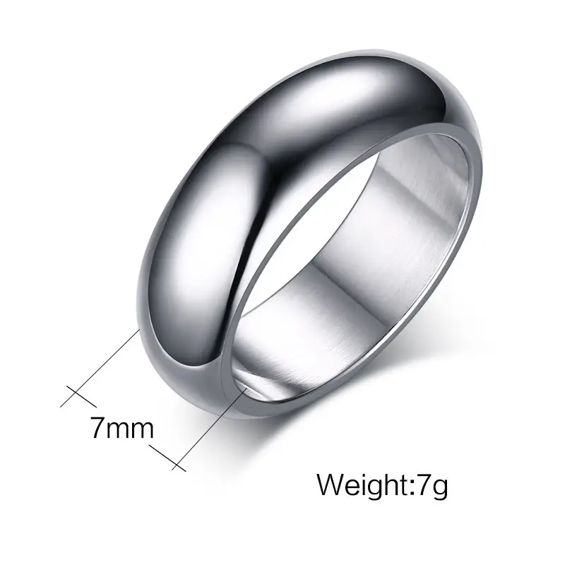 Personality Lettering Men's Titanium Steel Rings - Image 2