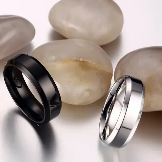 Stainless Steel Ring Three Colors Fashion Jewelry