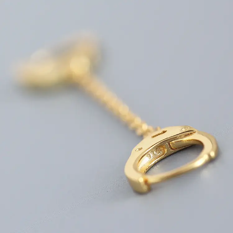 Cross-Border Stacked Earrings Gold & Silver Women