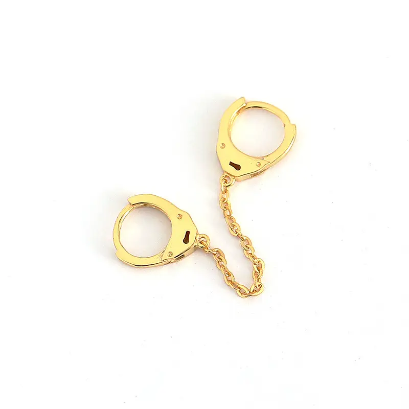 Cross-Border Stacked Earrings Gold & Silver Women