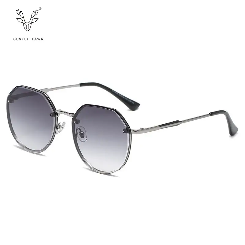 Women's Gradient Metal Sunglasses Street Fashion - Image 6