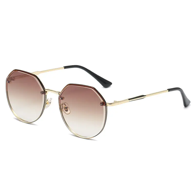 Women's Gradient Metal Sunglasses Street Fashion - Image 2