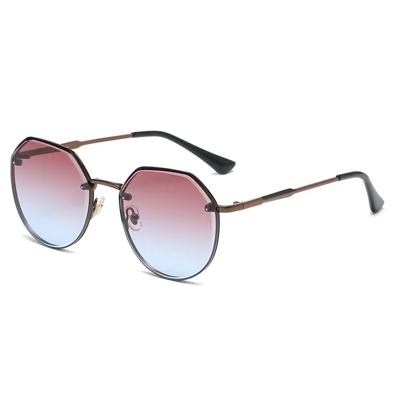 Women's Gradient Metal Sunglasses Street Fashion - Image 3