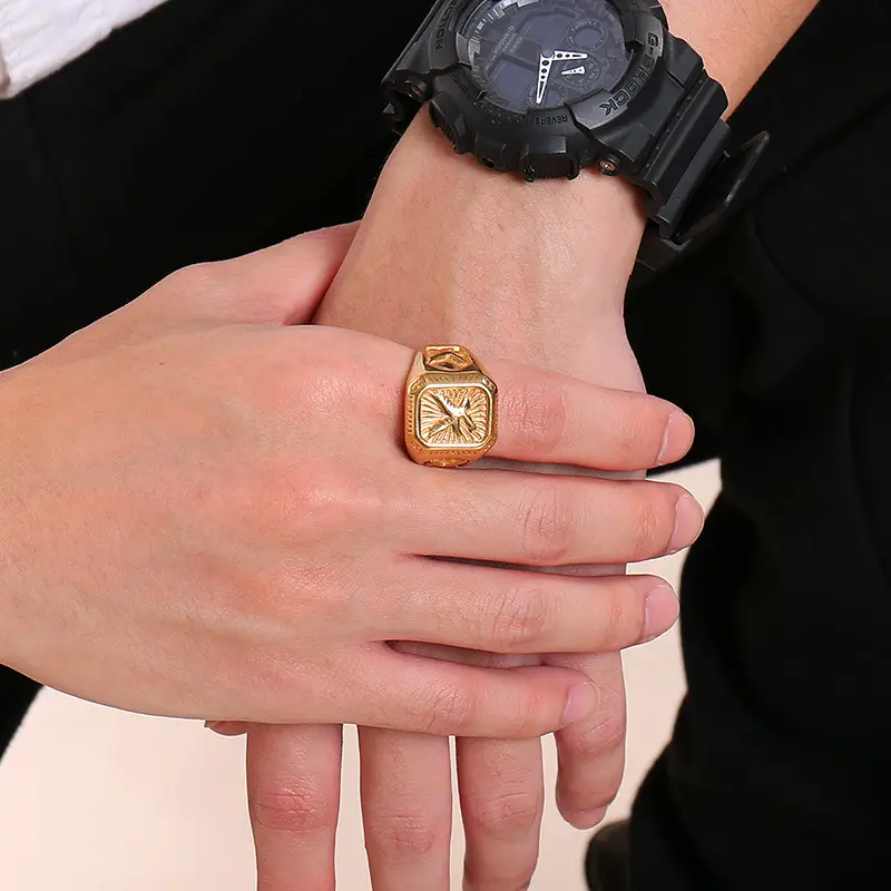 Stainless Steel Eagle Ring for Men - Image 5