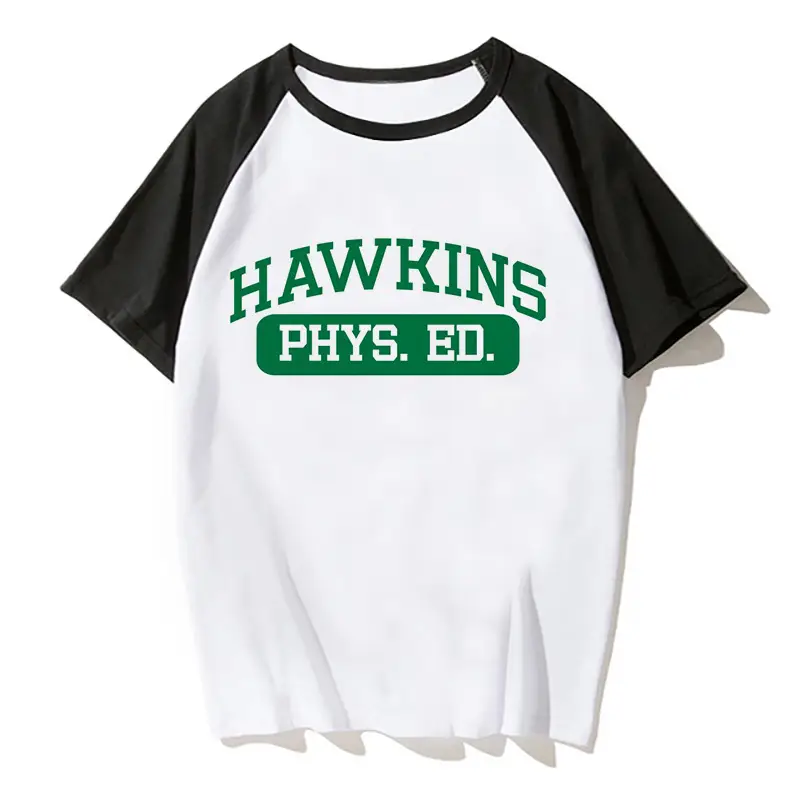 2019 THINGS Printed Raglan Sleeve T-Shirt White Black