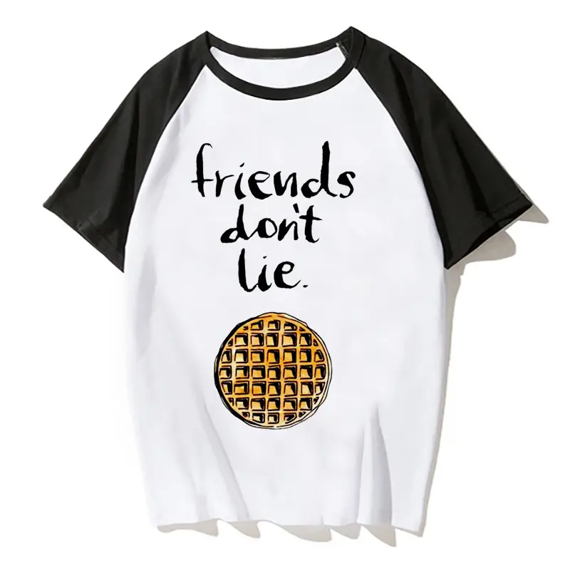 2019 THINGS Printed Raglan Sleeve T-Shirt White Black