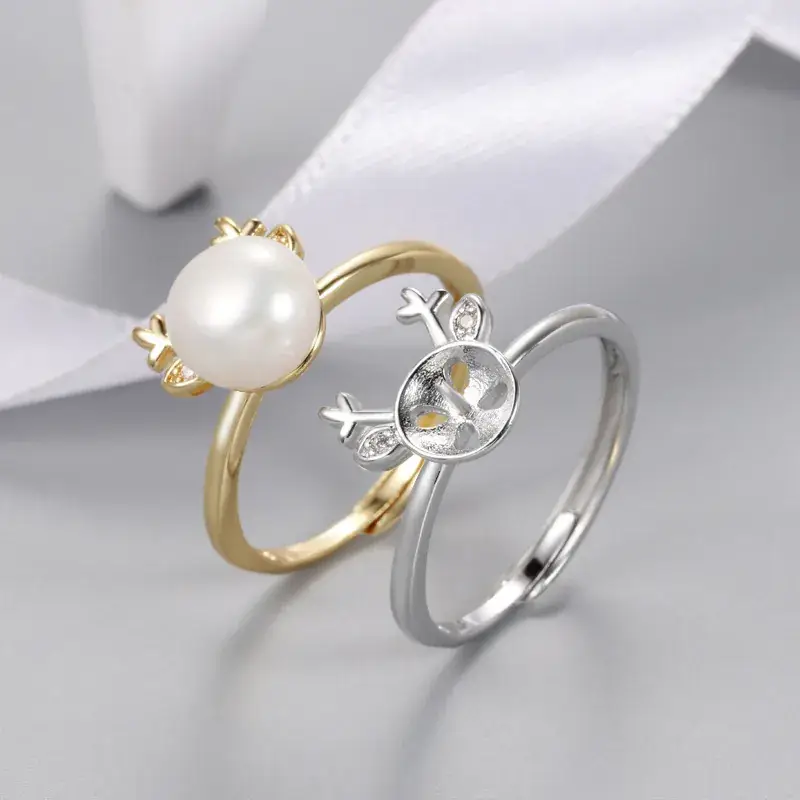 Gold Pearl Ring for Women Elegant Design - Image 6