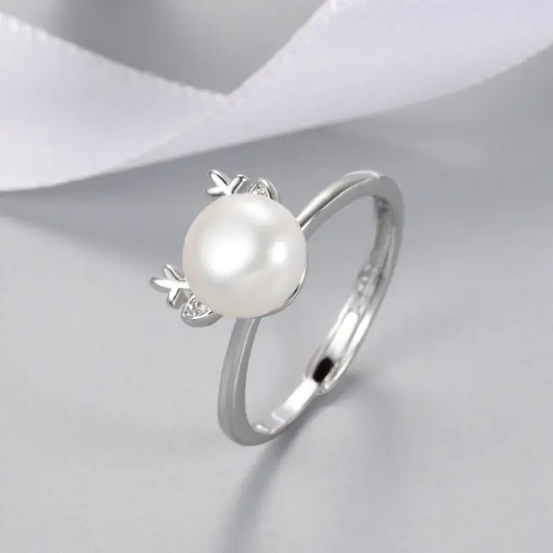 Gold Pearl Ring for Women Elegant Design - Image 7