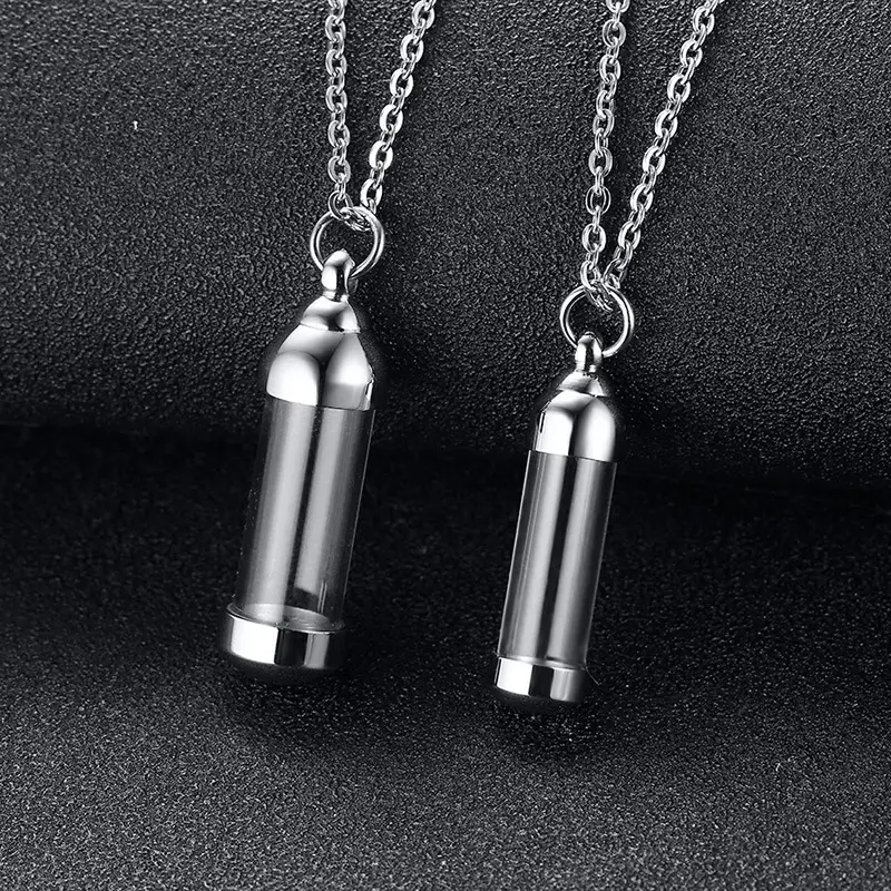 Stainless Steel Perfume Bottle Pendant for Men Women - Image 8