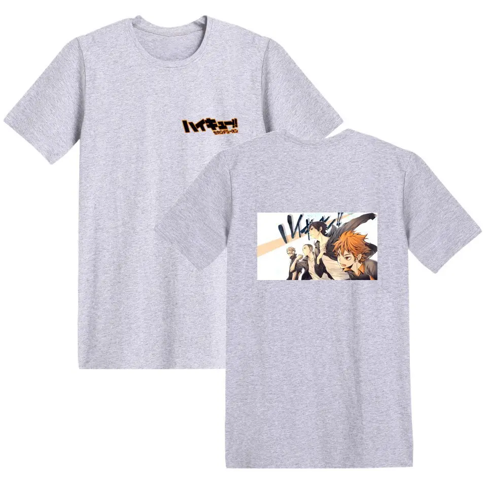 2020 Junior Volleyball Printed T-Shirt Grey - Image 3