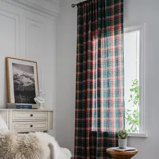 Nordic Striped Cotton Linen Curtain Grey Floating Design — feature 5