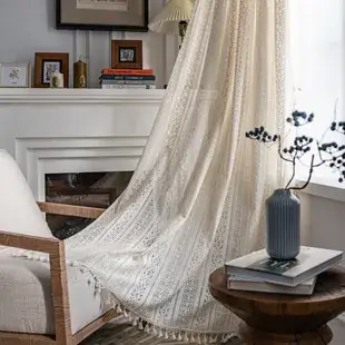 Nordic Striped Cotton Linen Curtain Grey Floating Design — feature 6