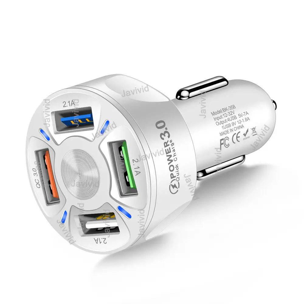 4USB Fast Charging Car Charger 3.0 QC3.0 - Image 11
