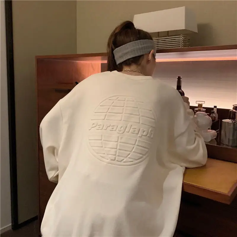 Women's Teal Printed Long Sleeve Sweatshirt - Image 3