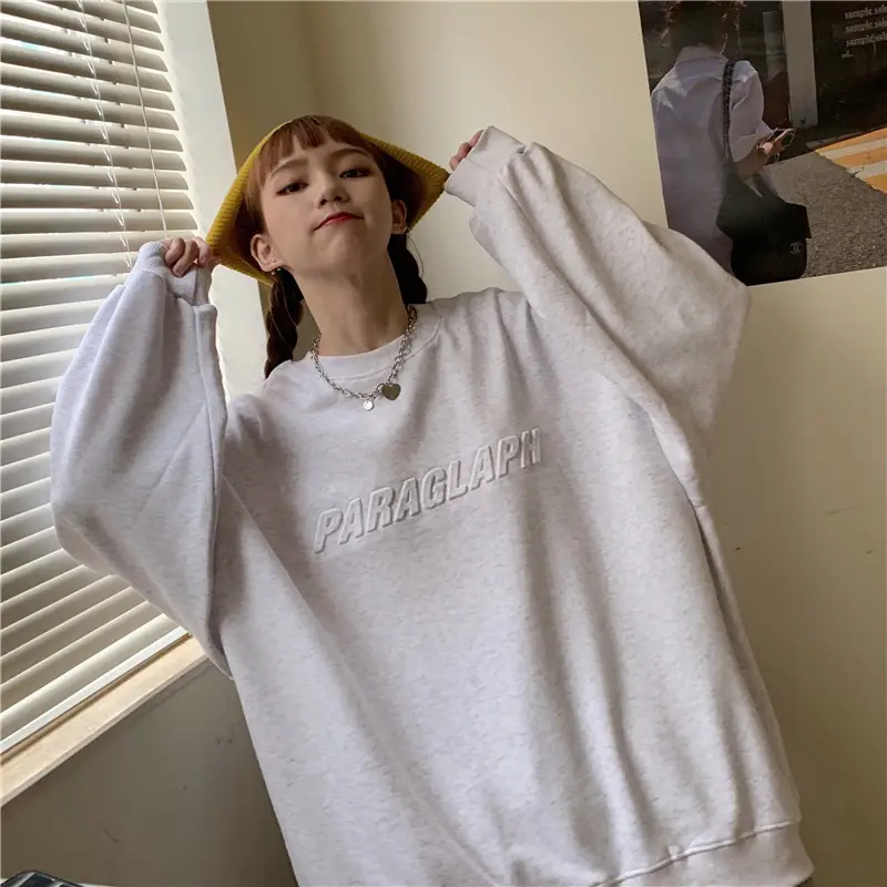 Women's Teal Printed Long Sleeve Sweatshirt — feature 22