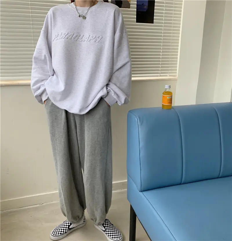 Women's Teal Printed Long Sleeve Sweatshirt — feature 23