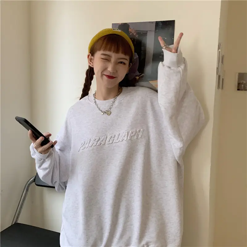 Women's Teal Printed Long Sleeve Sweatshirt — feature 27