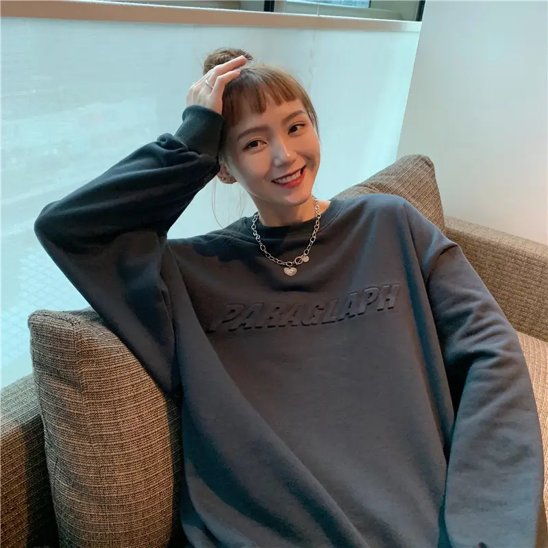 Women's Teal Printed Long Sleeve Sweatshirt — feature 33