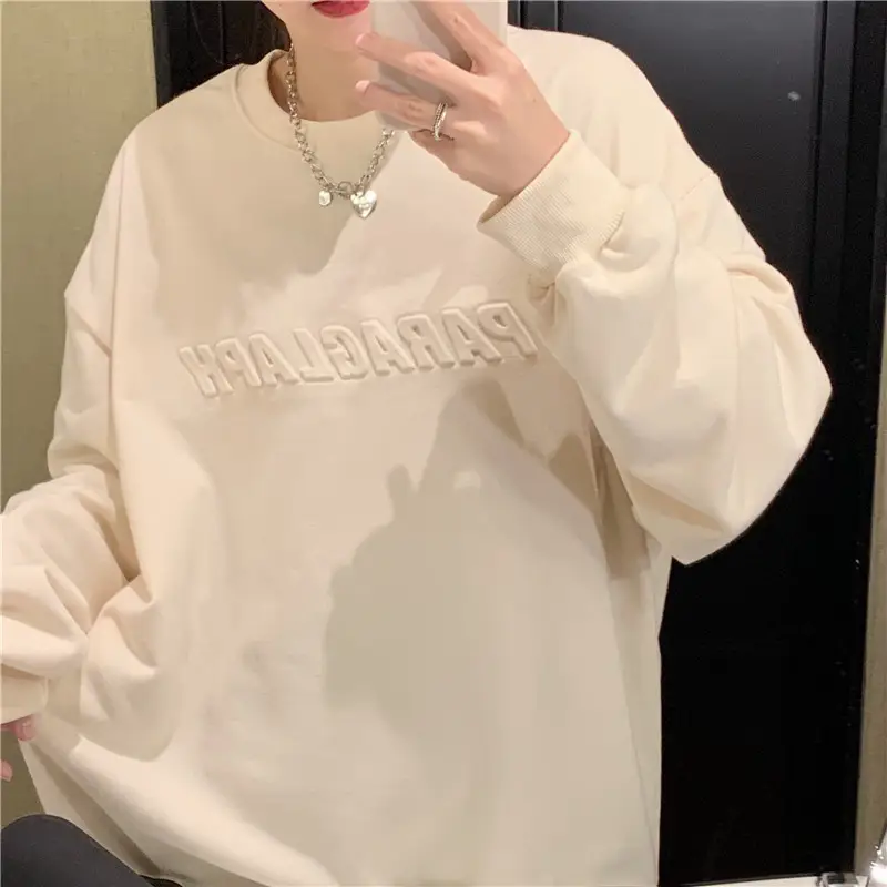 Women's Teal Printed Long Sleeve Sweatshirt — feature 50