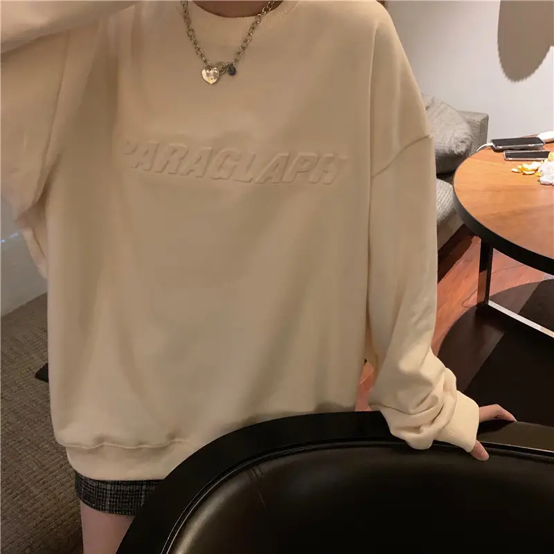 Women's Teal Printed Long Sleeve Sweatshirt — feature 53