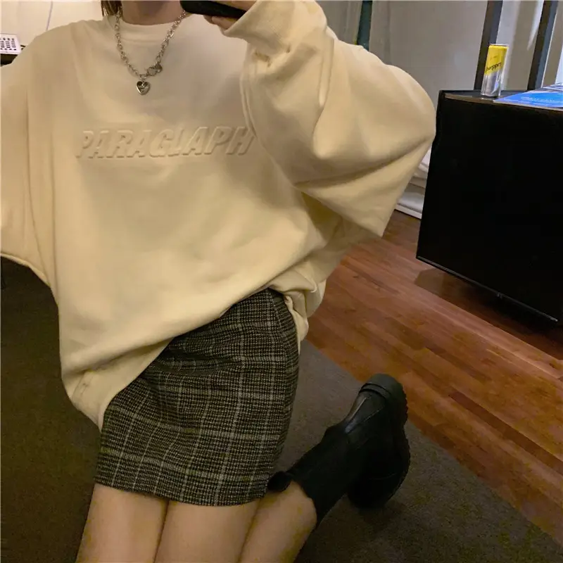 Women's Teal Printed Long Sleeve Sweatshirt — feature 60