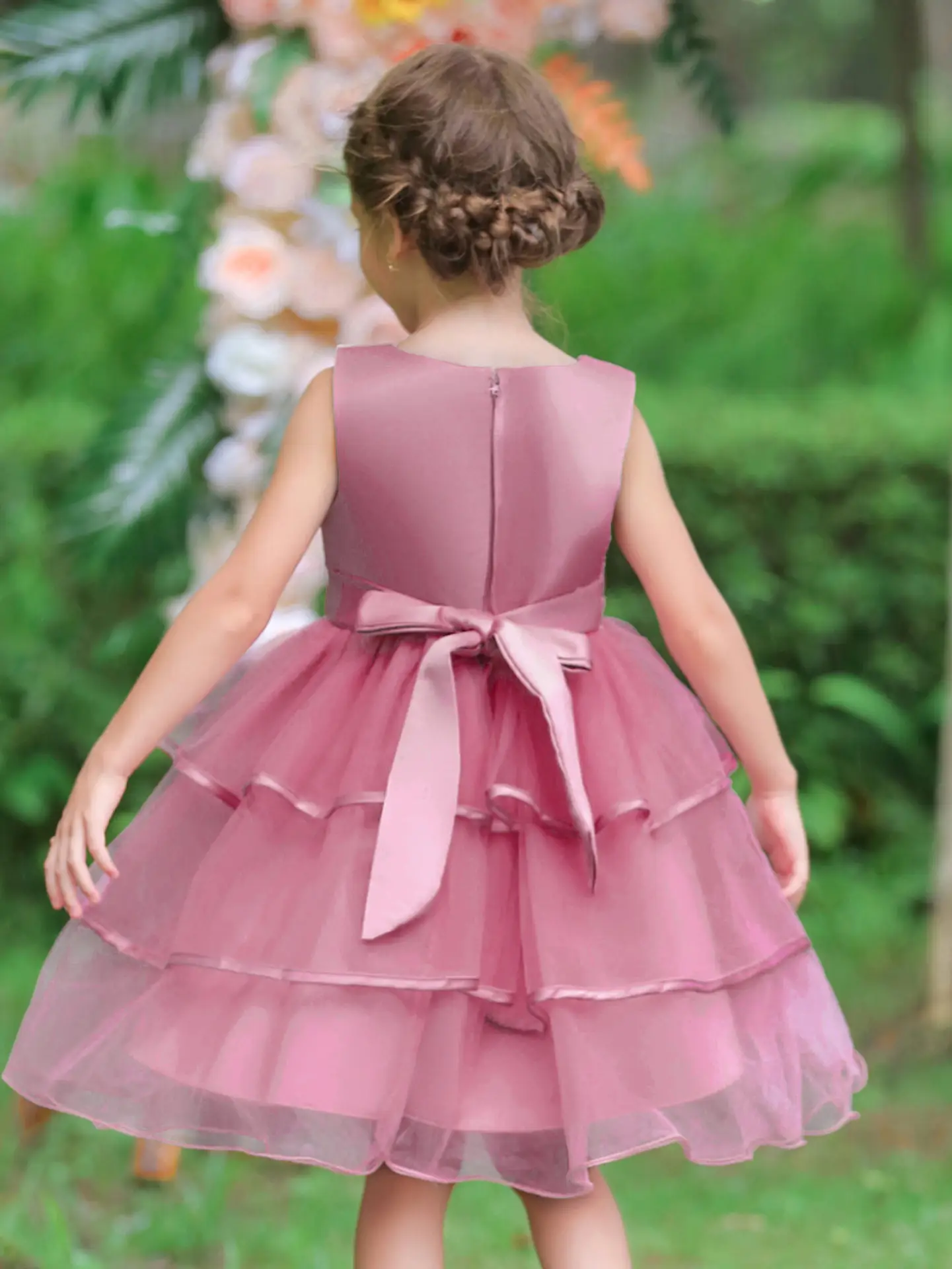 Blue Tulle Princess Dress for Girls Wedding Dance Party — feature 15