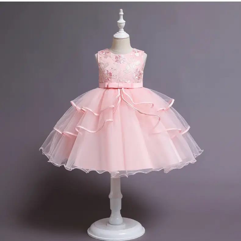 Blue Tulle Princess Dress for Girls Wedding Dance Party — feature 16