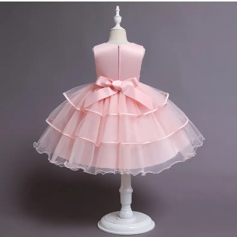 Blue Tulle Princess Dress for Girls Wedding Dance Party — feature 18