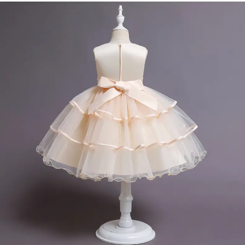 Blue Tulle Princess Dress for Girls Wedding Dance Party — feature 21