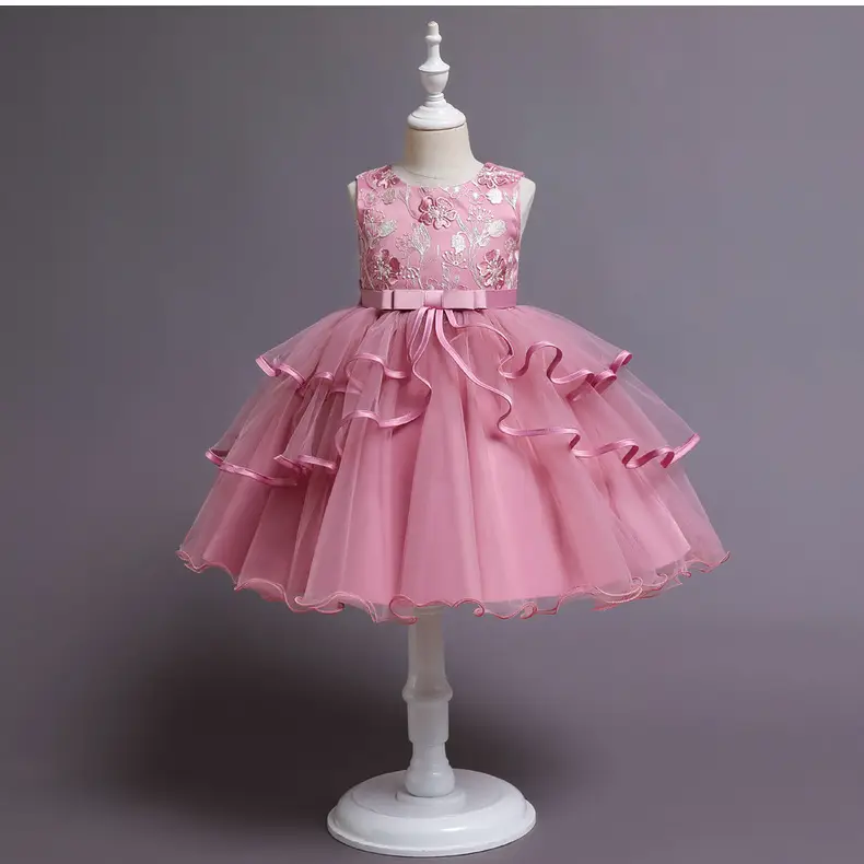Blue Tulle Princess Dress for Girls Wedding Dance Party — feature 22