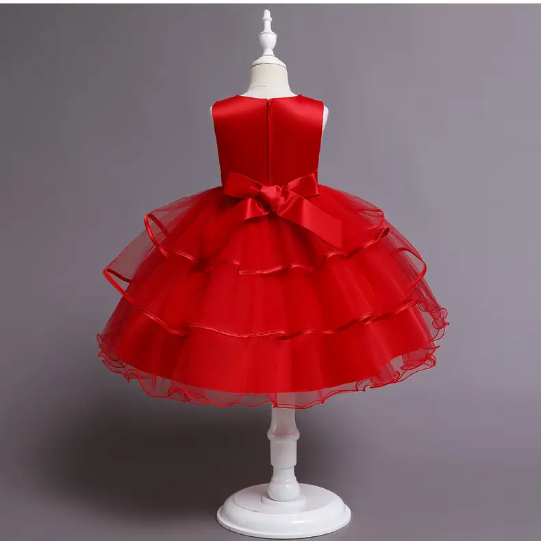 Blue Tulle Princess Dress for Girls Wedding Dance Party — feature 27