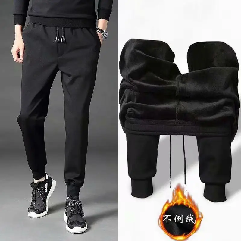 Men Black Harshap Velvet Camo Pants Harshap Thick - Image 14