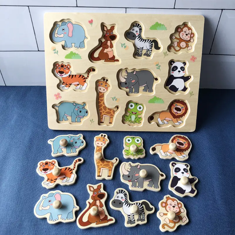 Montessori Fruit Puzzle Board for Kids Cognitive Learning - Image 5
