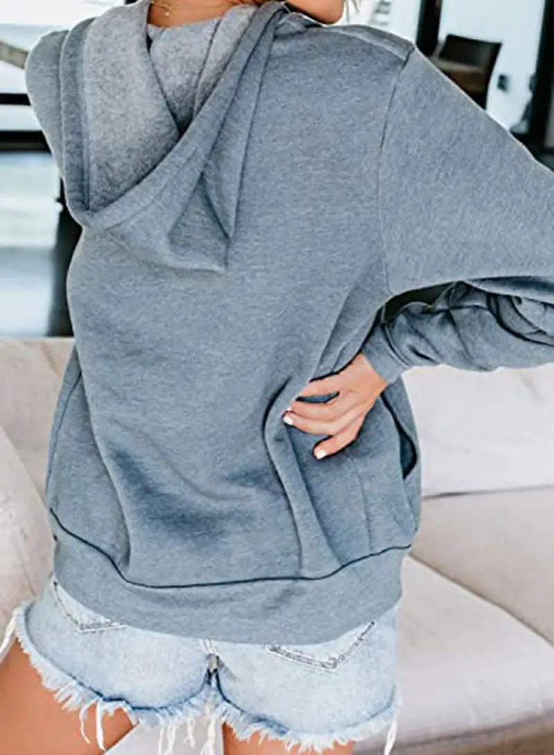 Pink Full Zip Hoodie for Women with Pocket & Drawstring — feature 17