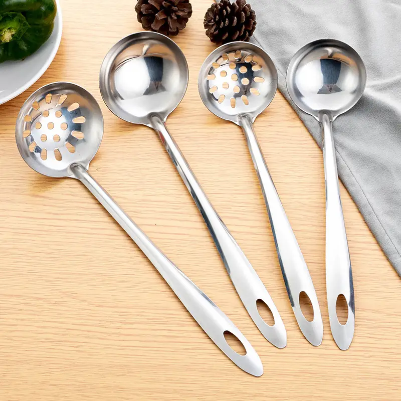 Stainless Steel Hot Pot Spoon Skimmer Set for Kitchen & Hotels - Image 10
