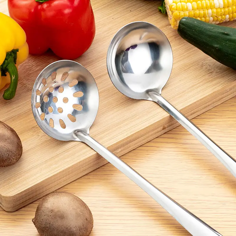 Stainless Steel Hot Pot Spoon Skimmer Set for Kitchen & Hotels - Image 11