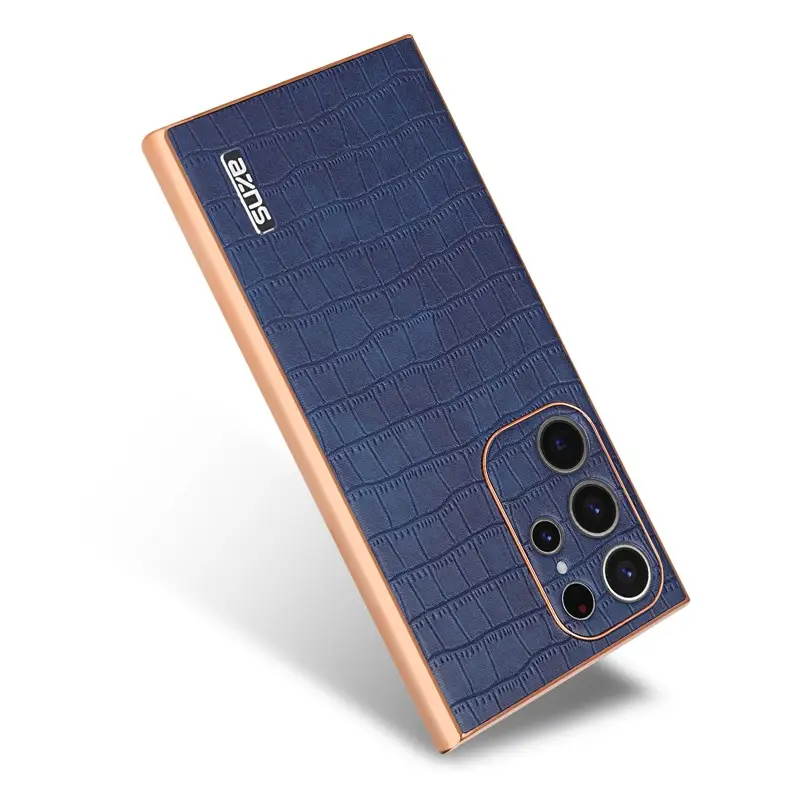 Samsung S25 Ultra Croc Phone Case Rose Gold 360° - Image 10