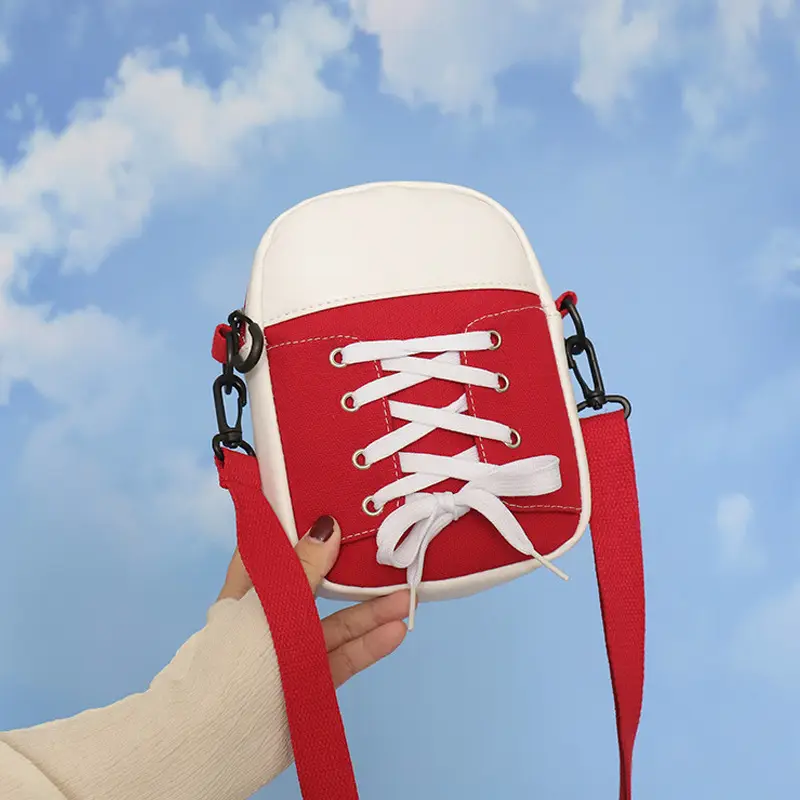 Red Crossbody Mobile Phone Bag for Women - Image 5