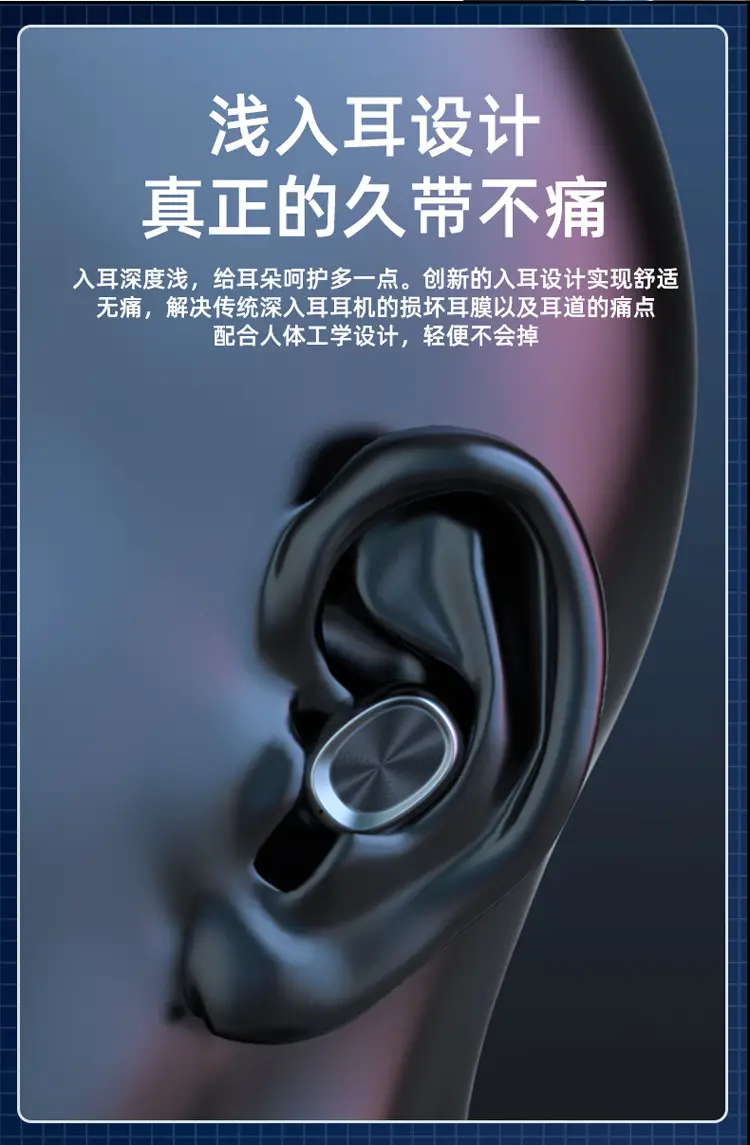 279 Mini Bluetooth Headset Binaural English Power Display — feature 12
