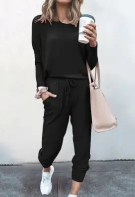 Women's Long Sleeve Sweatpants Set Multi Color Casual Set - Image 6