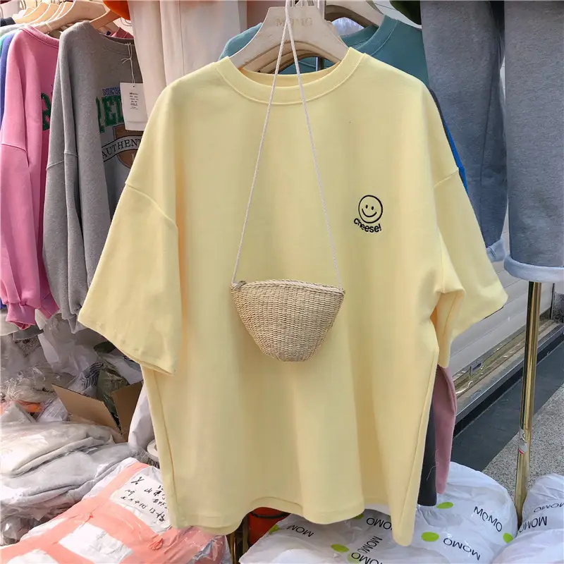 Women Korean Short Sleeve T-Shirt 2026 Summer Loose Fit - Image 11