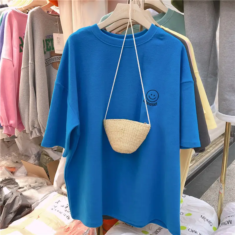 Women Korean Short Sleeve T-Shirt 2026 Summer Loose Fit - Image 12