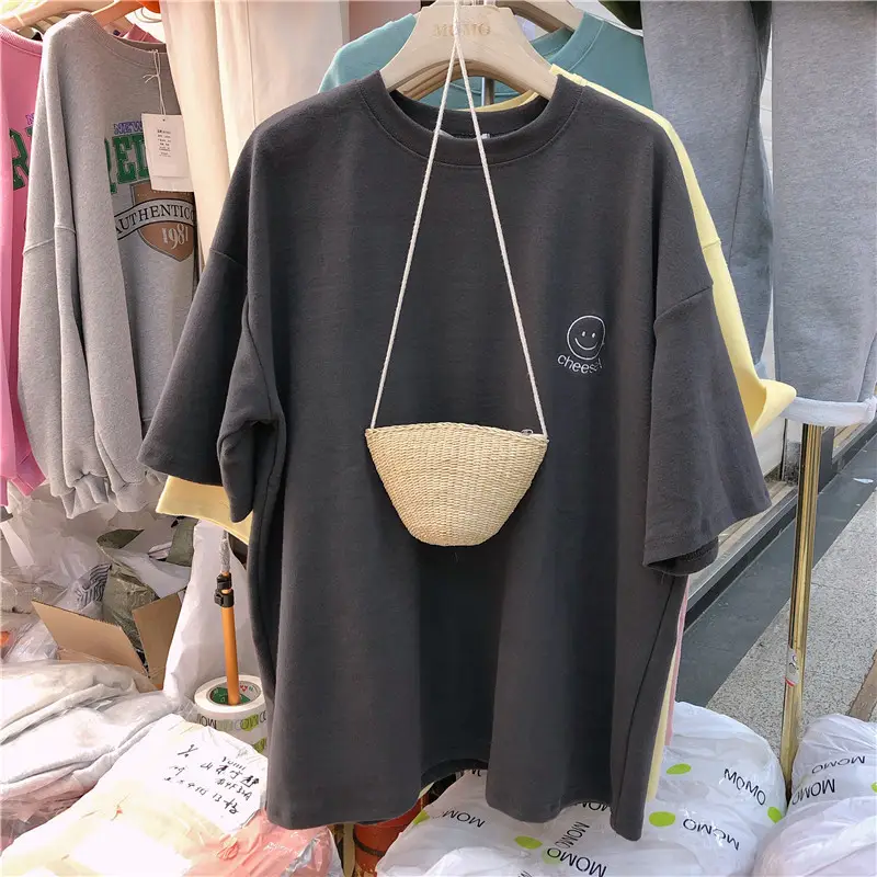 Women Korean Short Sleeve T-Shirt 2026 Summer Loose Fit - Image 9