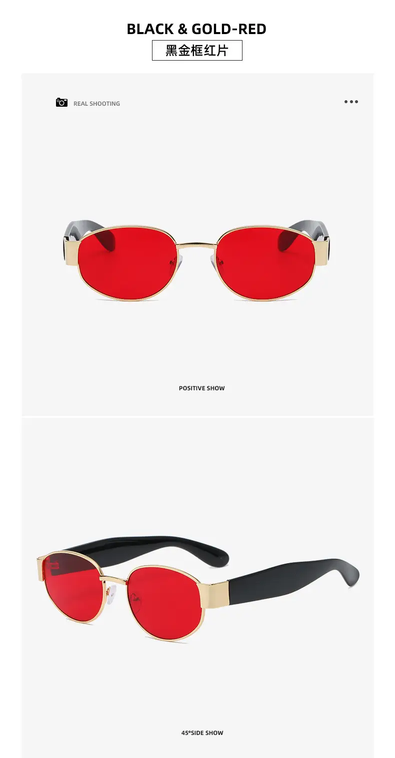 Red Gold Teal Sunglasses for Women — feature 16