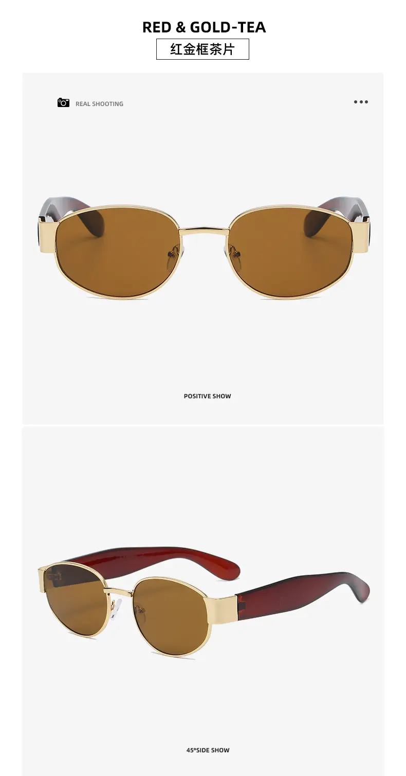Red Gold Teal Sunglasses for Women — feature 21