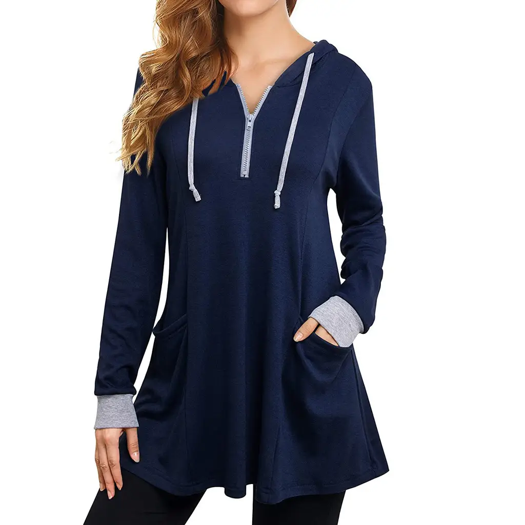 2022 Women's Hooded Long Sleeve T-Shirt Maroon - Image 6