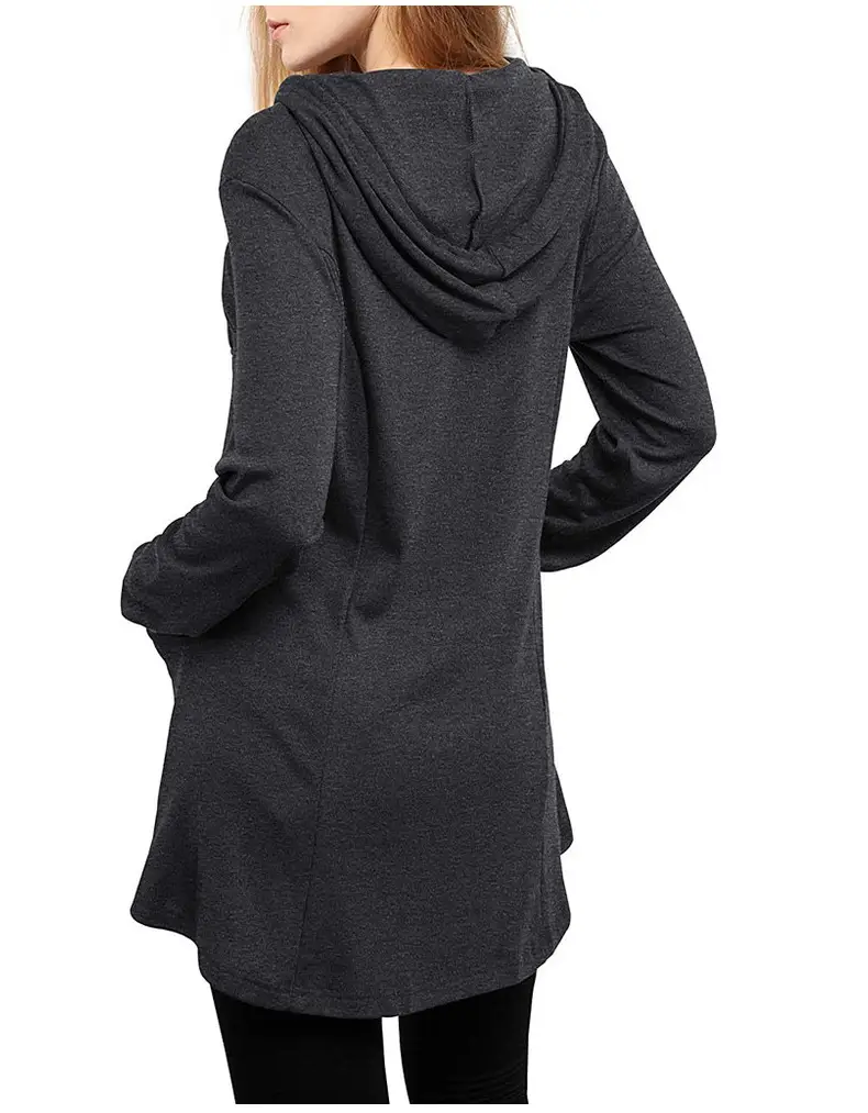 2022 Women's Hooded Long Sleeve T-Shirt Maroon — feature 24